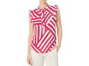 () _iLj[[N fB[X X[uX bth vebh uEU DKNY women DKNY Sleeveless Ruffled Printed Blouse Hibscus Multi