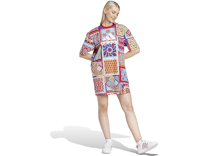 () ǥ ǥ ե ɥ쥹 adidas women adidas Farm Dress Bold Blue/Power Red