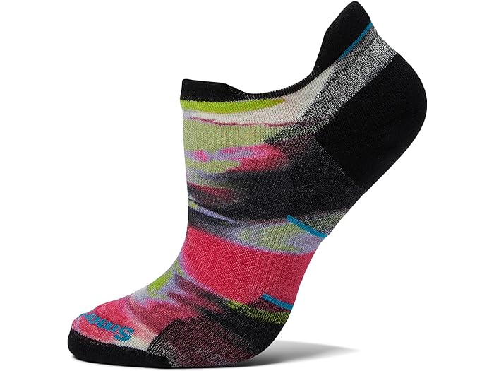 () X}[gE[ fB[X  ^[QbeBh NbV ubV vg E AN \bNX Smartwool women Smartwool Run Targeted Cushion Brushed Print Low Ankle Socks Power Pink