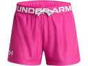 () A_[A[}[ LbY K[Y vC Abv \bh V[c (rbO LbY) Under Armour Kids girls Under Armour Kids Play Up Solid Shorts (Big Kids) Rebel Pink/White