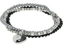 (取寄) アレックス アンド アニ レディース イン ヤン ハート トライ-ストレッチ ブレスレット Alex and Ani women Alex and Ani Yin Yang Heart Tri-Stretch Bracelet Silver