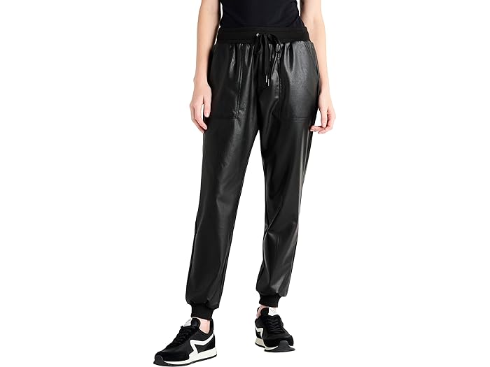 () XvfBbh fB[X U[ WK[Y Splendid women Splendid Leather Joggers Black