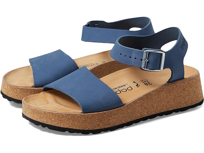 (取寄) ビルケンシュトック レディース パピリオ バイ グレンダ プラットフォーム サンダル Birkenstock women Birkenstock Papillio by Birkenstock Glenda Platform Sandal Elemental Blue