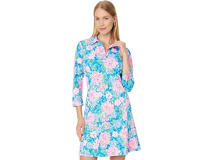 () ꡼ ԥåĥ ǥ ӥ ɥ쥹 Upf 50+ Lilly Pulitzer women Lilly Pulitzer Silvia Dress Upf 50+ Multi Spring In Your Step