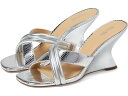 マイケル コース (取寄) マイケルコース レディース ナディナ ミュール ウェッジ MICHAEL Michael Kors women MICHAEL Michael Kors Nadina Mule Wedge Silver