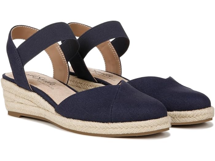 (取寄) ライフストライド レディース キミー ウェッジ エスパドリーユ LifeStride women LifeStride Kimmie Wedge Espadrilles Lux Navy