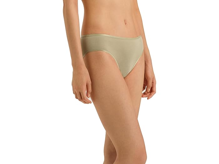 () n fB[X Rbg V[X nC-Jbg t u[t 1626 Hanro women Hanro Cotton Seamless Hi-Cut Full Brief 1626 Moss Green