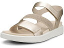 () GR[ fB[X t[g 2 oh T_ ECCO women ECCO Flowt 2 Band Sandal Pure White Gold