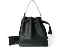 (取寄) エコー ラージ セイル バッグ ECCO Large Sail Bag Black Pebbled Leather