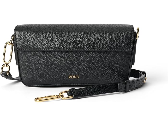 取寄 エコー ミディアム ピンチ バッグ ECCO ECCO Medium Pinch Bag Black Pebbled Leather