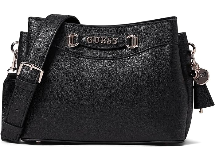 () QX fB[X K[th NX{fB gbv Wbv GUESS women GUESS Emera Girlfriend Crossbody Top Zip Black