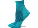 (取寄) ダーンタフバーモント レディース エレメント 1/4 ライトウェイト ウィズ クッション Darn Tough Vermont women Element 1/4 Lightweight with Cushion Cyan