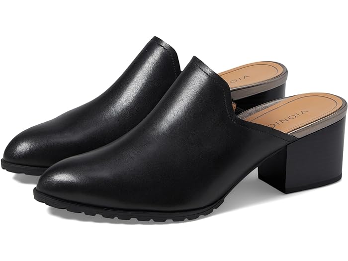 (取寄) バイオニック レディース クレアモント ミュールズ VIONIC women VIONIC Claremont Mules Black Leather