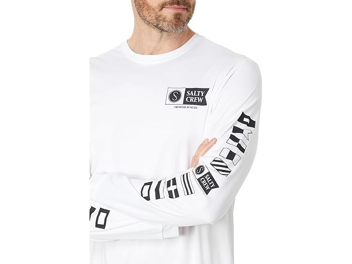 (取寄) ソルティ クルー メンズ アルファ ロング スリーブ サンシャツ Salty Crew men Alpha Long Sleeve Sunshirt White
