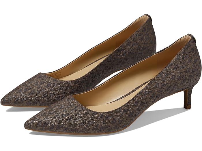 (取寄) マイケルコース レディース アリナ フレックス キトン ポンプ MICHAEL Michael Kors women Alina Flex Kitten Pump Brown
