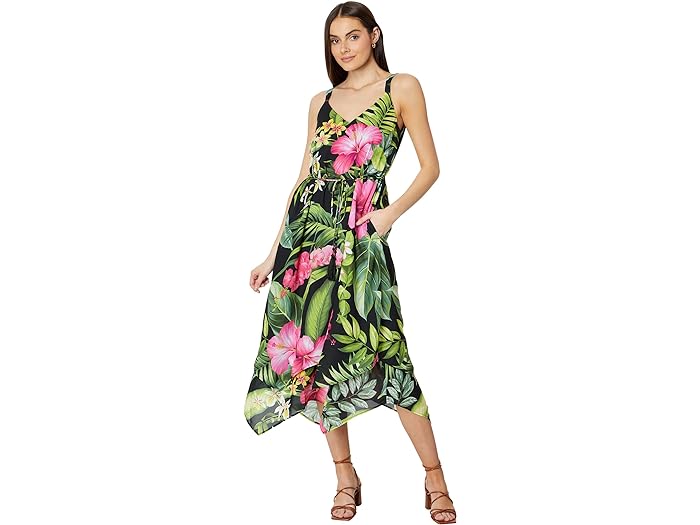 () ȥߡХϥ ǥ   ߥǥ  ɥ쥹 Tommy Bahama women Tommy Bahama Grand Villa Midi Tank Dress Black