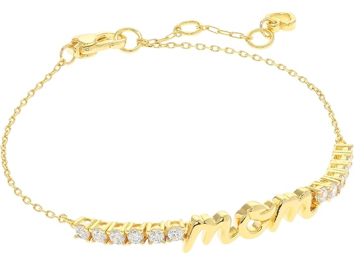 ケイトスペード ブレスレット (取寄) ケイトスペード レディース ラブ ユー マム ブレスレット Kate Spade New York women Kate Spade New York Love You, Mom Bracelet Clear/Gold 1