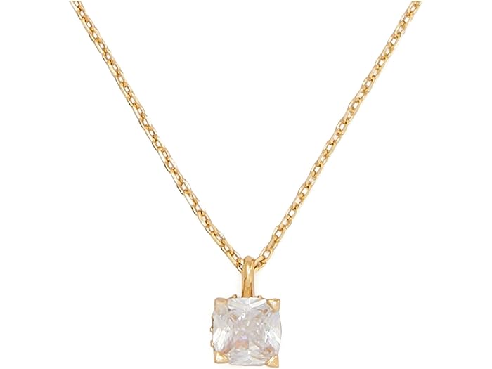 () PCgXy[h fB[X XNGA y_g Kate Spade New York women Kate Spade New York Square Pendant Clear/Gold