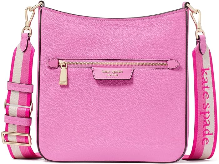 楽天スウィートラグ（取寄） ケイトスペード レディース ハドソン ペブルド レザー メッセンジャー クロスボディ Kate Spade New York women Kate Spade New York Hudson Pebbled Leather Messenger Crossbody Echinacea Flower