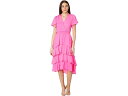 () BXJ[g fB[X tH[ C[h hX EBY V lbN Vince Camuto women Vince Camuto Four Teir Layered Dress With V Neck Hot Pink