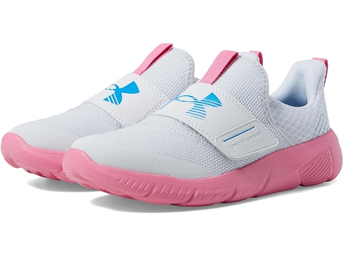 (取寄) アンダーアーマー キッズ ガールズ フラッシュ (ビッグ キッド) Under Armour Kids girls Under Armour Kids Flash (Big Kid) Distant Gray/Sunset Pink/Photon Blue