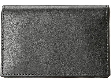 (取寄) ボスカ メンズ ナッパ ヴィテッロ コレクション - ガゼット カード ケース Bosca men Nappa Vitello Collection - Gusseted Card Case Black Leather