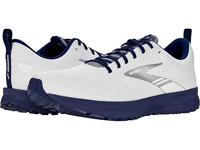 (取寄) ブルックス メンズ レベル 5 Brooks men Revel 5 White/Blue