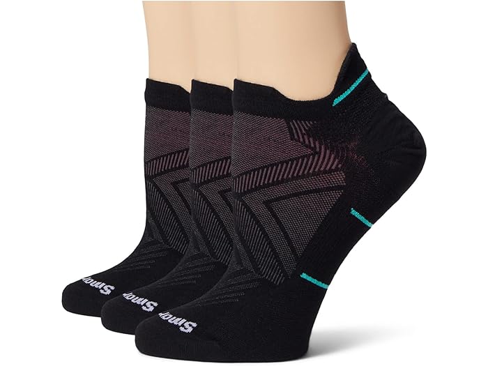 楽天スウィートラグ（取寄） スマートウール レディース ラン ゼロ クッション ロウ アンクル ソックス 3-パック Smartwool women Smartwool Run Zero Cushion Low Ankle Socks 3-Pack Black
