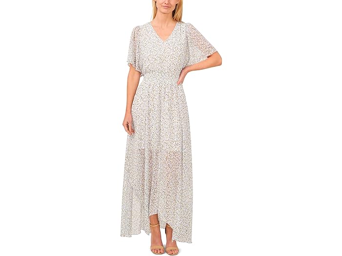 () V[V[ fB[X XbN EFXg tEB[ X[u }LV hX CeCe women CeCe Smocked Waist Flowy Sleeve Maxi Dress New Ivory