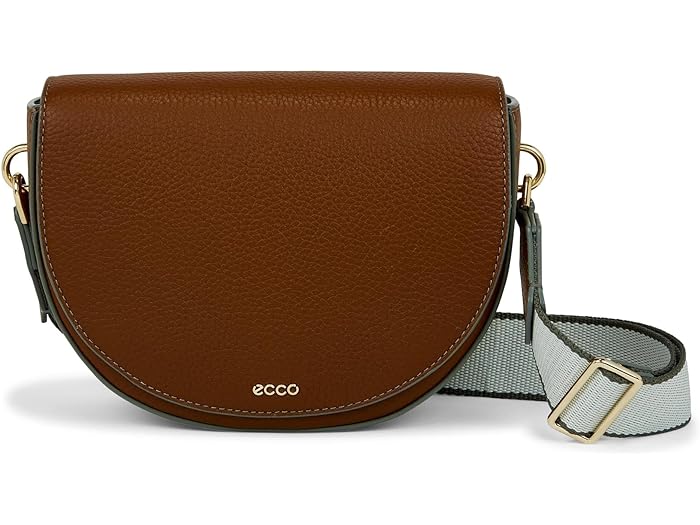 取寄 エコー サドル バッグ ECCO ECCO Saddle Bag Wet Almond Pebbled Leather