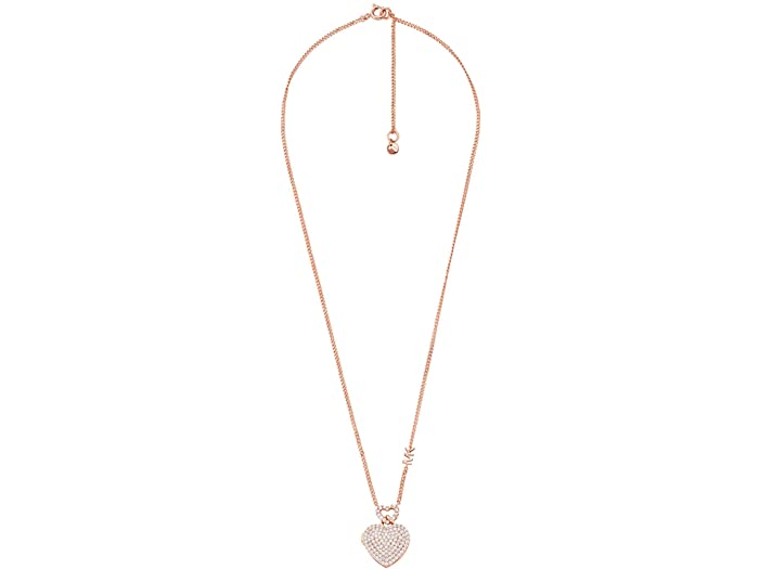 在庫処分 ネックレス レディース ブランド アクセサリー ファッション 女性 かわいい 取寄 マイケルコース ラブ スターリング シルバー ペンダント Michael Kors Love Sterling Silver Pendant Necklace Rose Gold Summitinternationalschool Com
