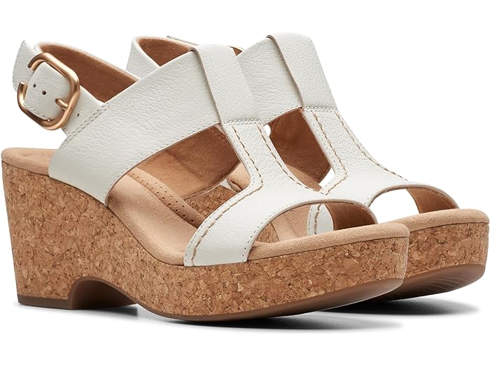 () N[NX fB[X V[Y C W[ X^C Clarks women Giselle Style Off-White Leather