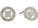 (取寄) ローレン ラルフローレン レディース パヴェ デコ スタッズ イヤリングス LAUREN Ralph Lauren women LAUREN Ralph Lauren Pave Deco Stud Earrings Silver/Crystal