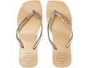 () nCAiX fB[X X XNGA Ob^[ p[eB[ Havaianas women Havaianas Slim Square Glitter Party Golden