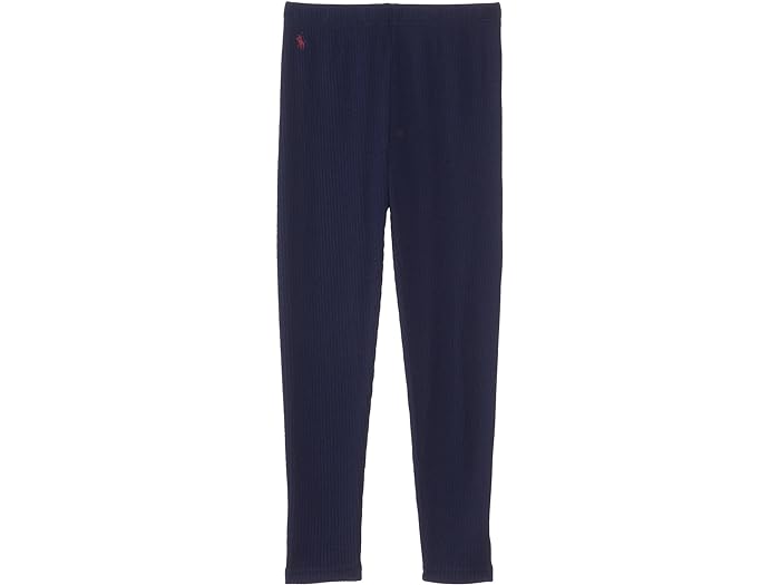 楽天スウィートラグ（取寄） ラルフローレン キッズ レディース ストレッチ リブド レギングス Polo Ralph Lauren Kids women Polo Ralph Lauren Kids Stretch Ribbed Leggings Refined Navy w/Classic Wine