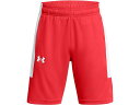 (取寄) アンダーアーマー キッズ ボーイズ ベースライン バスケットボール ショーツ (ビッグ キッズ) Under Armour Kids boys Baseline Basketball Shorts (Big Kids) Red/White(4)