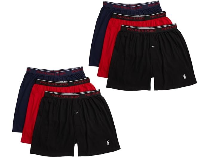 (取寄) ラルフローレン メンズ クラシック フィット ニット ボクサー ブリーフ Polo Ralph Lauren men Polo Ralph Lauren Classic Fit Knit Boxer Brief 2 Polo Black/2 RL2000 Red/2 Cruise Navy 1