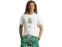 (取寄) ラルフローレン メンズ クラシック フィット ポロ ベアー ジャージ T-シャツ Polo Ralph Lauren men Polo Ralph Lauren Classic Fit Polo Bear Jersey T-Shirt Sp24 White Beach Club Bear