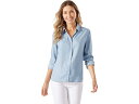 () g~[on} fB[X Vu[ I[ fC R[X^[i O X[u Tommy Bahama women Tommy Bahama Chambray All Day Coastalina Long Sleeve Light Storm Wash