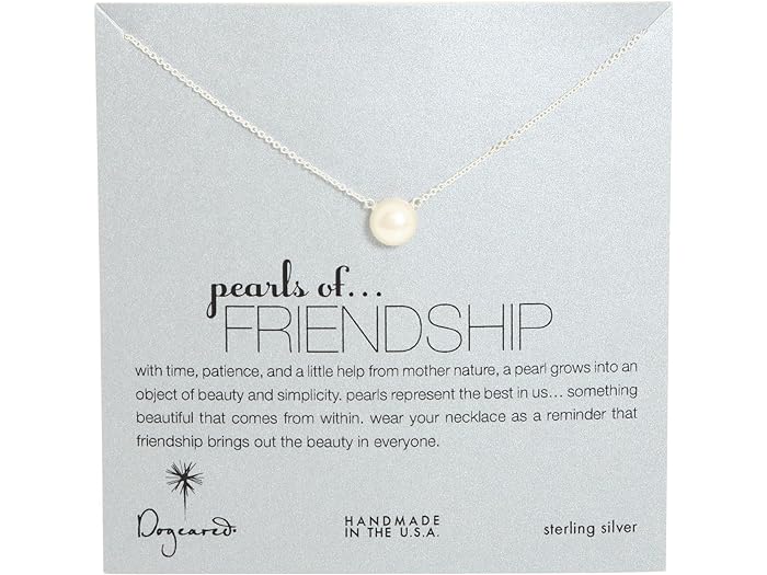 ドギャード (取寄) ドギャード レディース パール オブ フレンドシップ ネックレス Dogeared women Dogeared Pearls of Friendship Necklace Sterling Silver