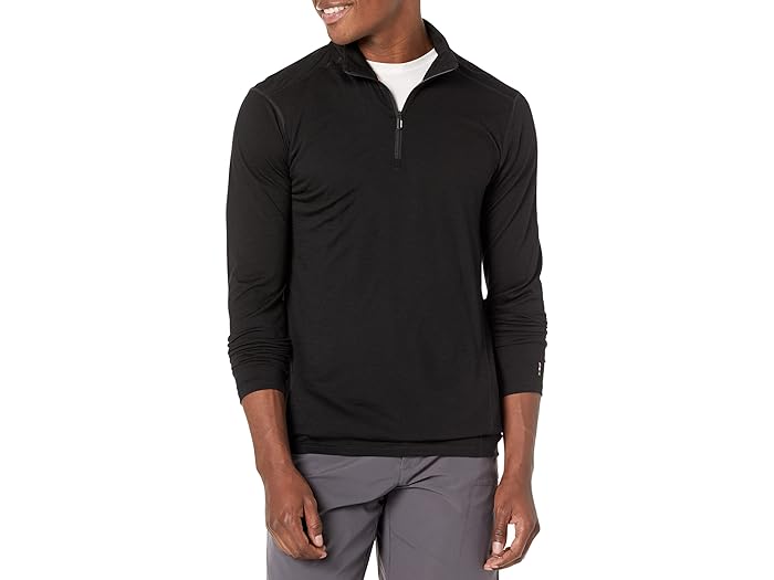 () ޡȥ  饷å -  ١ 쥤䡼 1/4 å Smartwool men Smartwool Classic All-Season Merino Base Layer 1/4 Zip Black