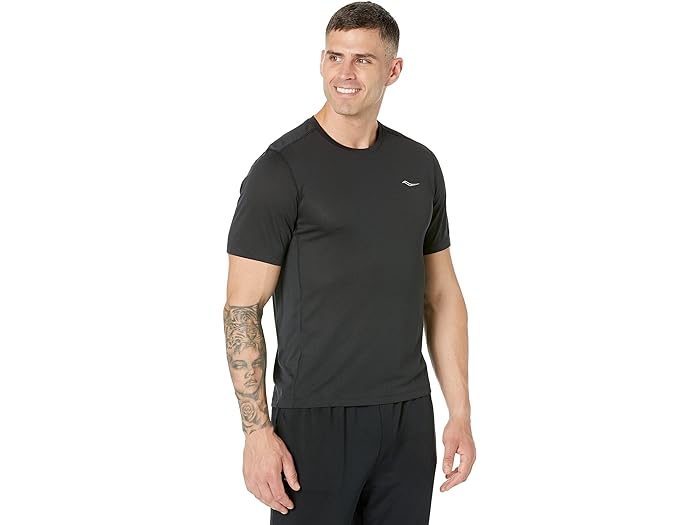 (取寄) サッカニー メンズ ストップウォッチ ショート スリーブ Saucony men Saucony Stopwatch Short Sleeve Black