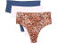 (取寄) ハンキー パンキー レディース プレイストレッチ プリント ハイライズ トング 3-パック Hanky Panky women Hanky Panky PlayStretch Print High-Rise Thong 3-Pack Bateau Blue/Wild Spots/Meadowsweet