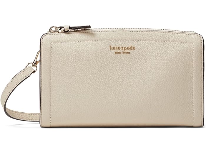 楽天スウィートラグ（取寄） ケイトスペード レディース ノット ペブルド レザー スモール クロスボディ Kate Spade New York women Kate Spade New York Knott Pebbled Leather Small Crossbody Milk Glass