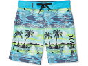 (取寄) ハーレー キッズ ボーイズ ドゥードゥル パラダイス ボードショーツ (トドラー) Hurley Kids boys Hurley Kids Doodle Paradise Boardshorts (Toddler) Blue Lazer