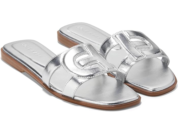 () R[n[ fB[X T_ Cole Haan women Cole Haan Chrisee Sandals Silver Leather