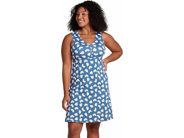 () g[hAhR[ fB[X [Y}[ X[uX hX Toad&Co women Toad&Co Rosemarie Sleeveless Dress Pacific 1/2 Daisy Print