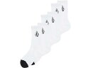 (取寄) ボルコムキッズ ボーイズ フル ストーン ソックス 3-パック (リトル キッズ/ビッグ キッズ) Volcom Kids boys Volcom Kids Full Stone Socks 3-Pack (Little Kids/Big Kids) White