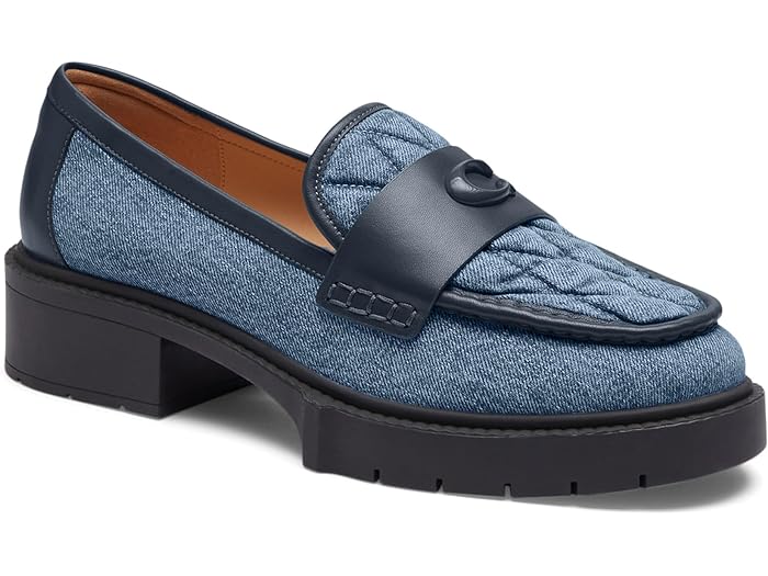 楽天スウィートラグ（取寄） コーチ レディース レア キルテッド デニム ローファー COACH women COACH Leah Quilted Denim Loafer Indigo Denim