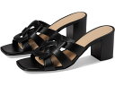 () R[` fB[X jbL U[ T_ COACH women COACH Nikki Leather Sandal Black